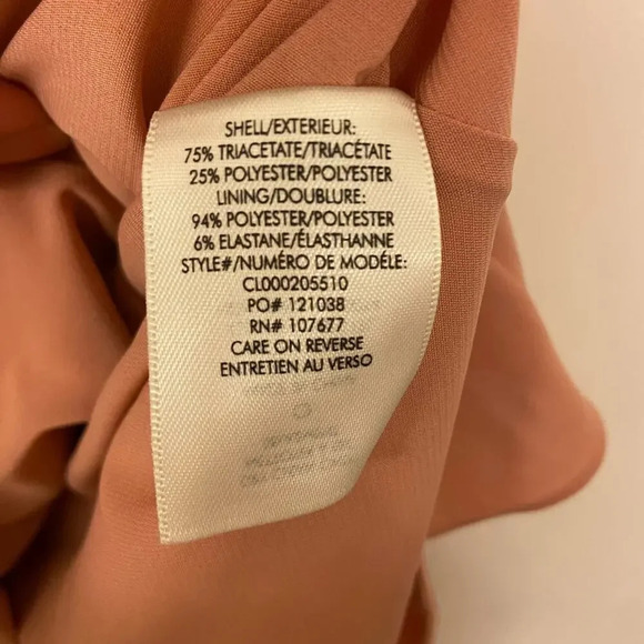 Alice + Olivia Harmony Draped Satin Crepe Mini Dress Rose Size 4 - Picture 6 of 7